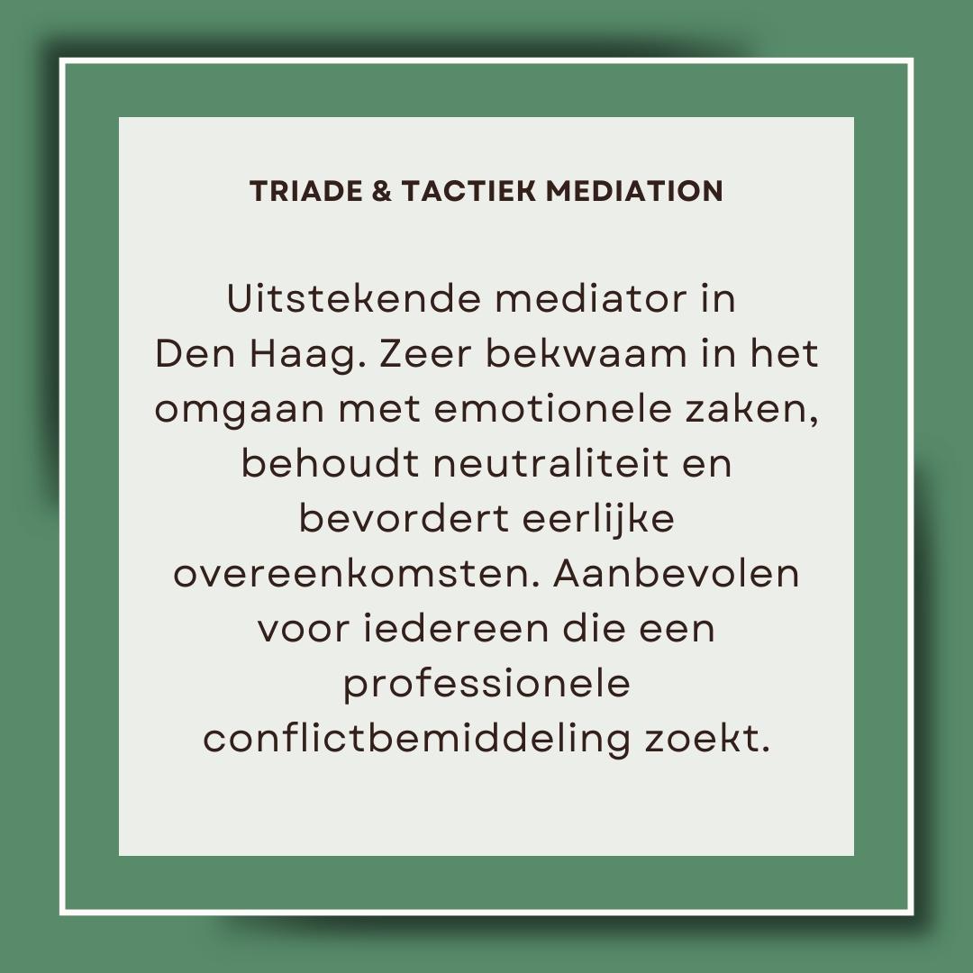 Succesverhaal van mediation in Den Haag klant 1